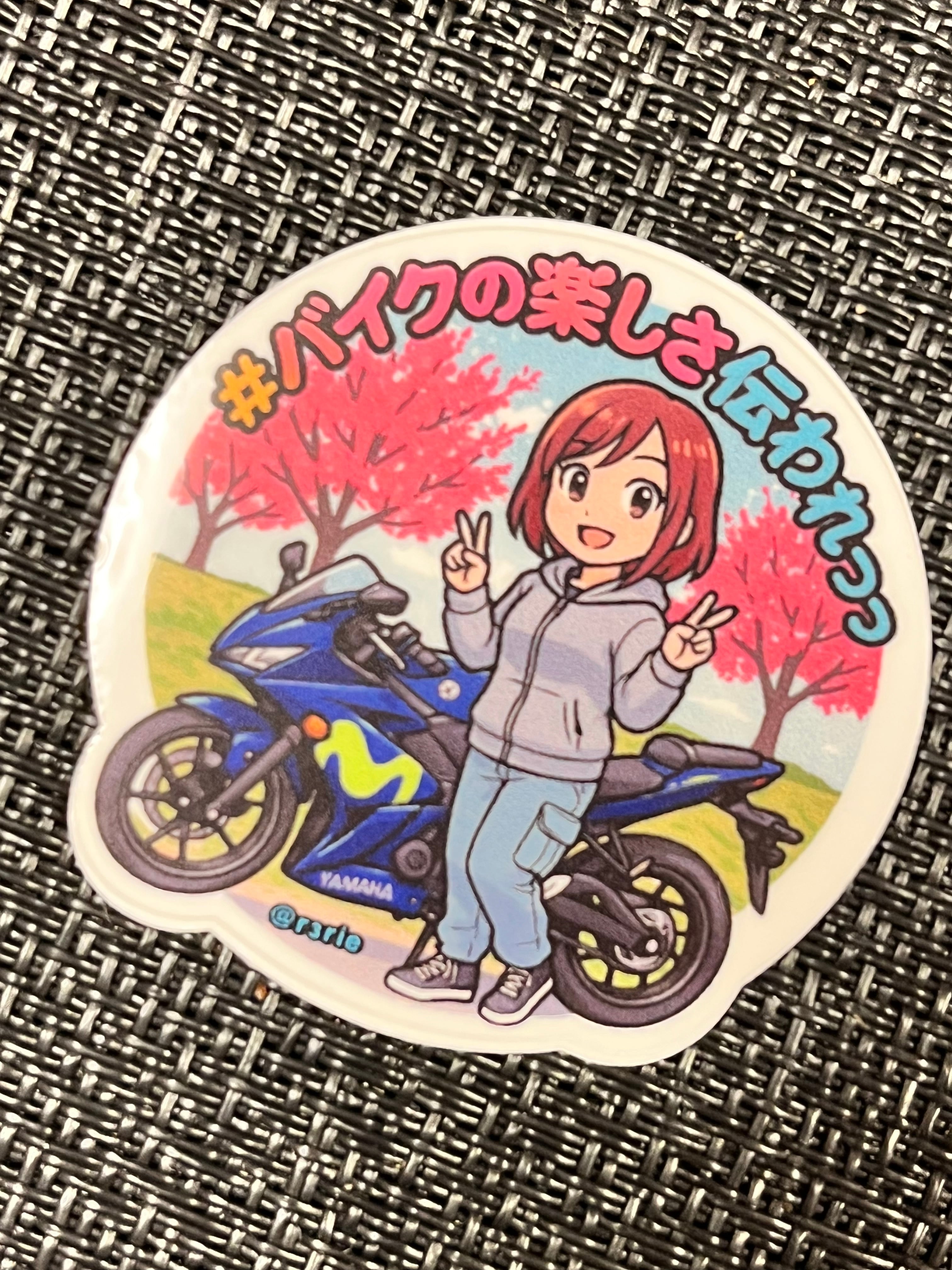 山葉鉄馬ステッカー 2枚セット ヤマハバイクステッカー [オリジナル