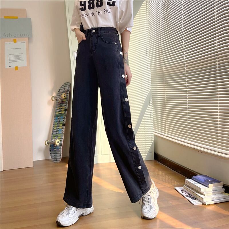 スプリングサマージーンズ ハイウェストパンツ スリム 春物 夏物 YY-ファッション85035979887