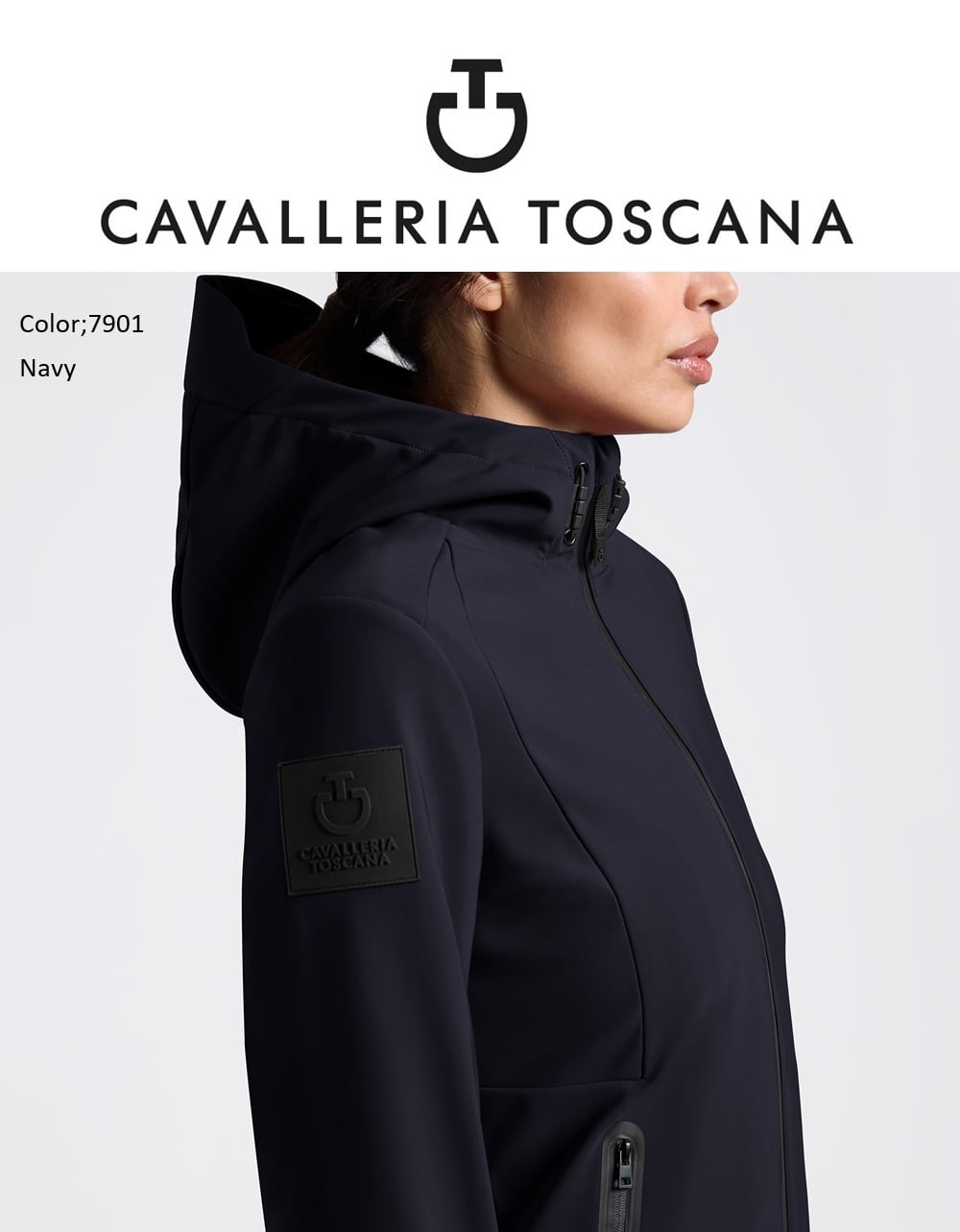 Cavalleria Toscana レディスフードソフトシェル GID313 JV039 | 乗馬