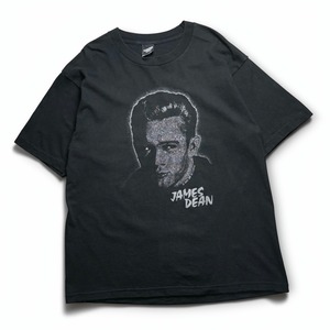 “James Dean" 1990’s vintage lamé print T-shirt “made in USA”