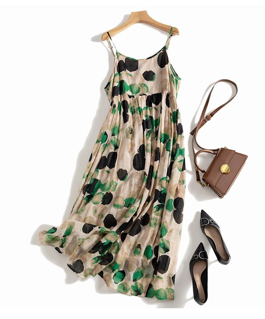 水玉スリングワンピース【w-30148】