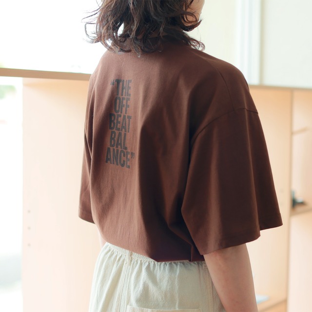 upper hights (アッパーハイツ)　バックプリント 　ルーミーTee　＝ELIA OVER TEE OFFBEAT＝