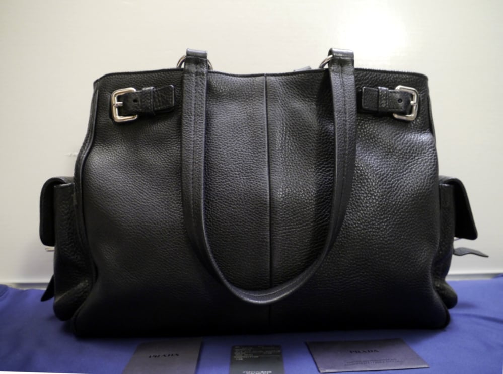 レア美品◇PRADA プラダ A4対応ビジネス可 ベルテッドデザイン レア美品◇PRADA プラダ A4対応ビジネス可 ベルテッドデザイン