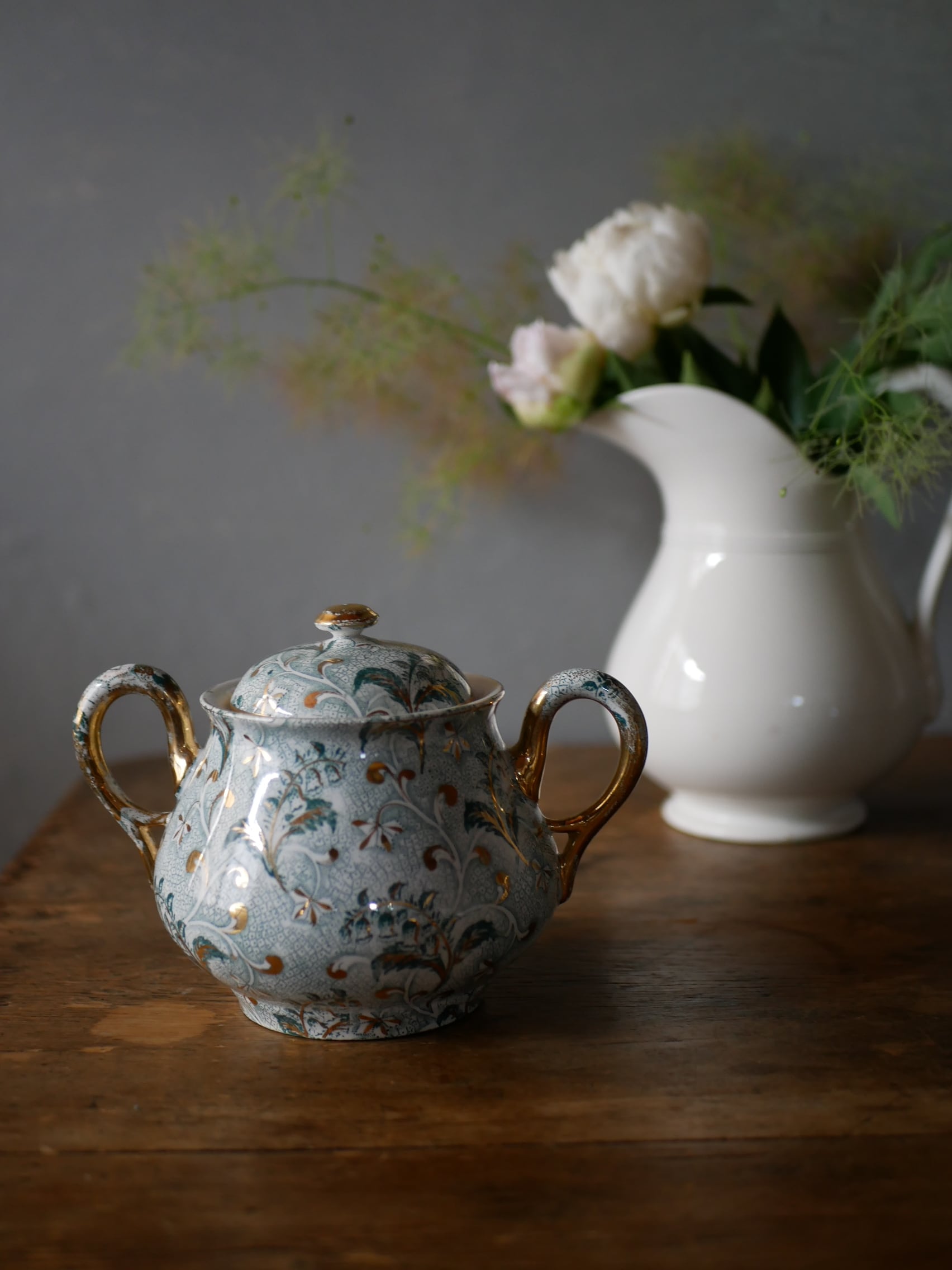 クレイユモントロー すずらん シュクリエ フランスアンティーク ブロカント