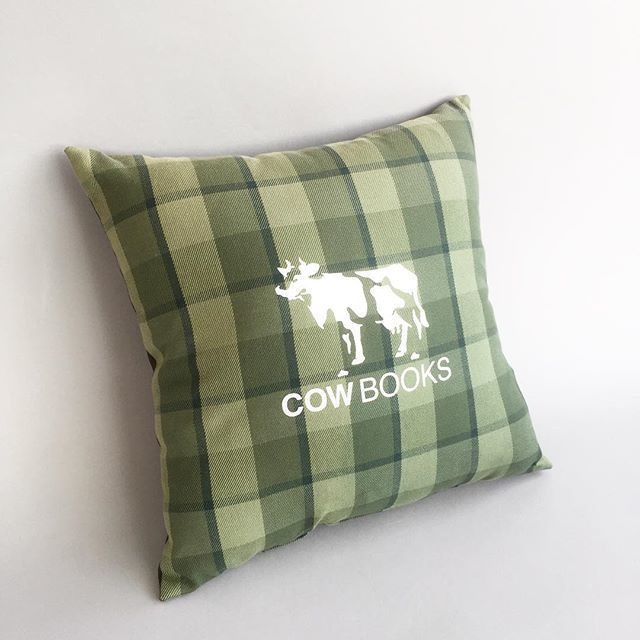 COWBOOKS / READING CUSHION / GREEN CHECK / カウブックス / リーディングクッション / グリーンチェック