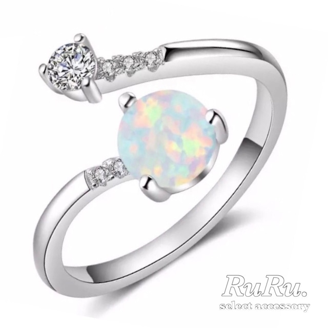 opal ring (アダムとイヴ)