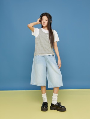 [SEVENTEEN] Wide Bermuda Denim / [세븐틴] 와이드버뮤다데님