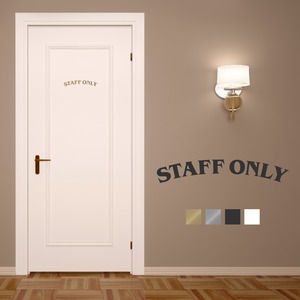 STAFF ONLY DOOR STICKER（レトロアーチ シリーズ）