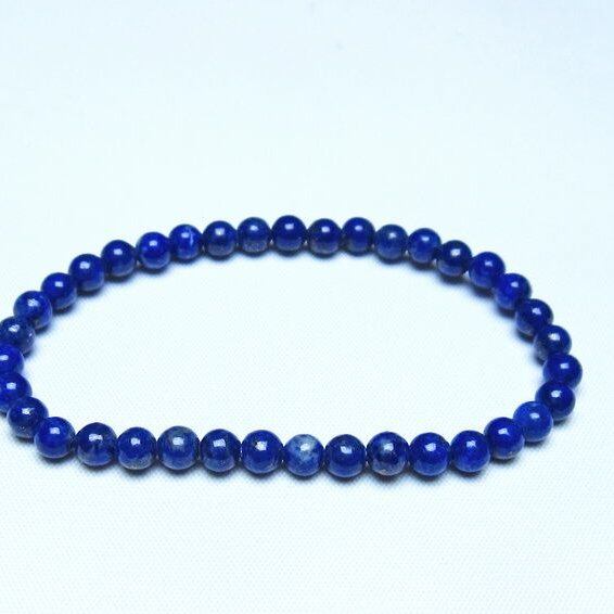 ラピスラズリ ブレスレット 5mm 一点物 メール便可 [M便 1/10] 111-48314
