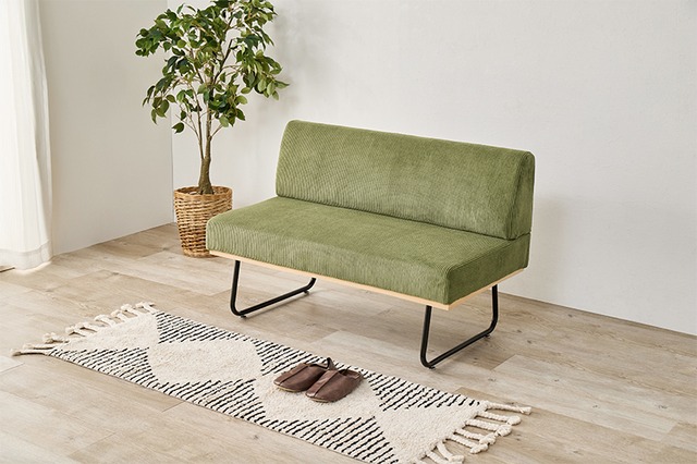 コンパクト コーデュロイ ソファ