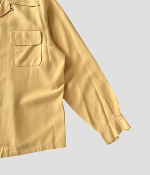 -California by Spire- Vintage 50s M rayon opencollar shirt