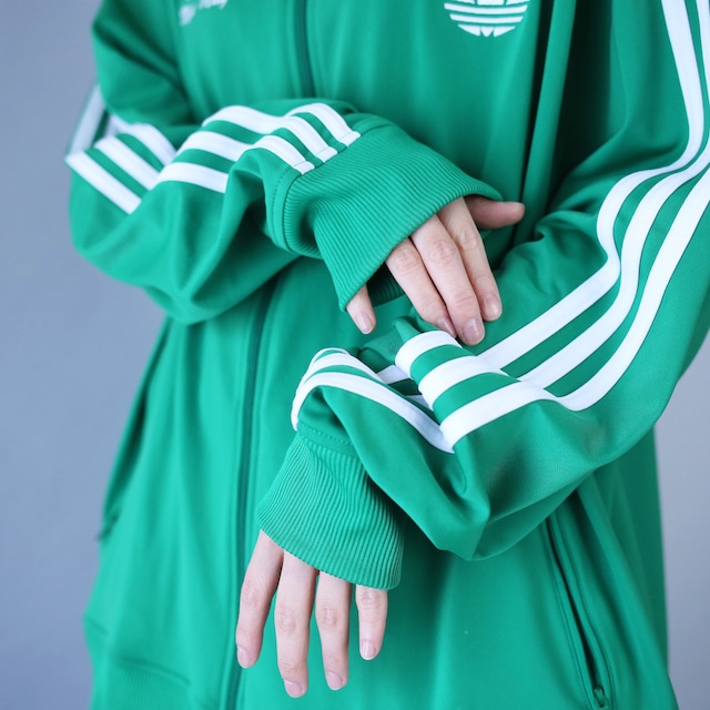 "adidas" good green XXL over silhouette track jacket