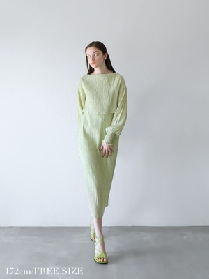 layered one-piece（lime）