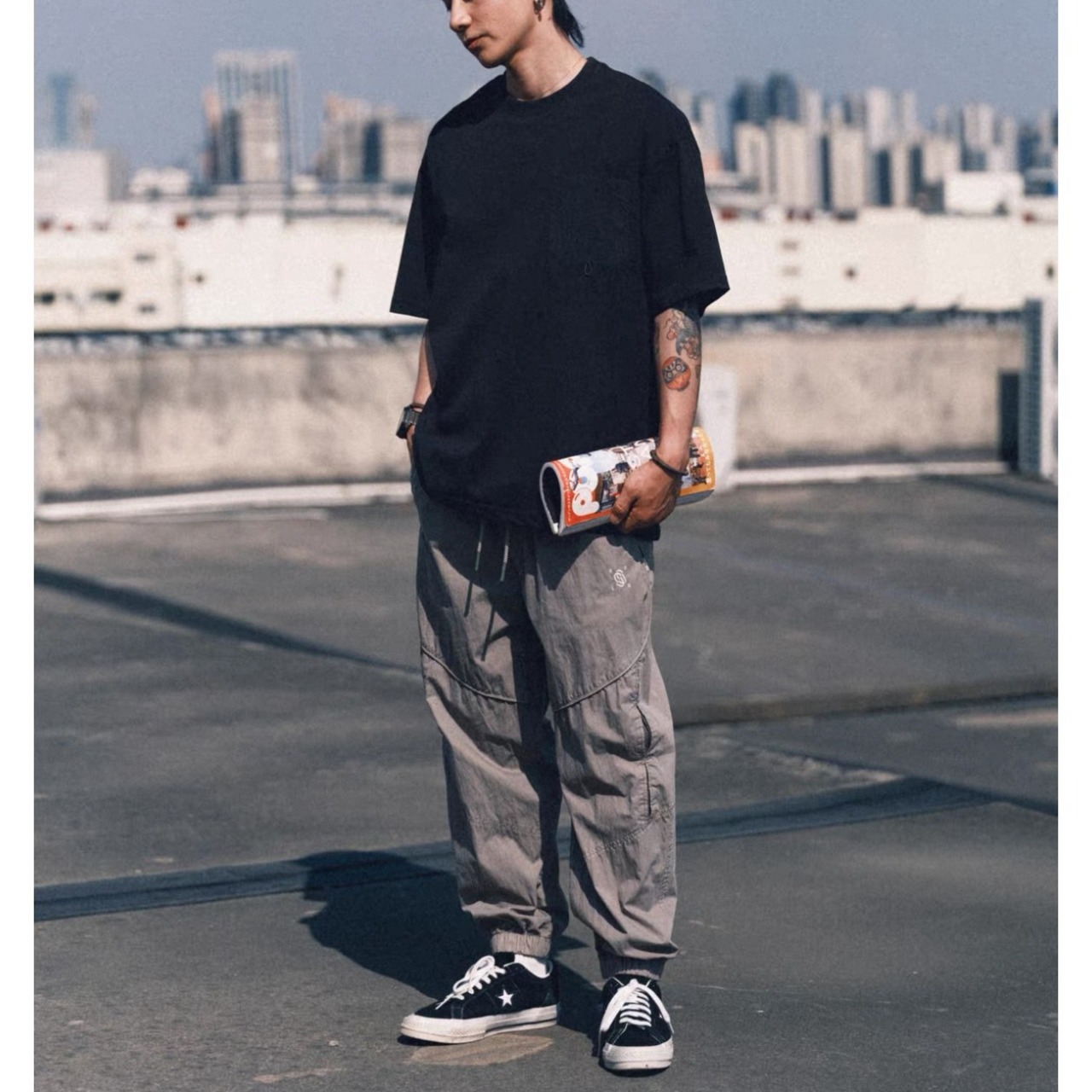 Urban tech drawstring jogger pants 1351 - 8