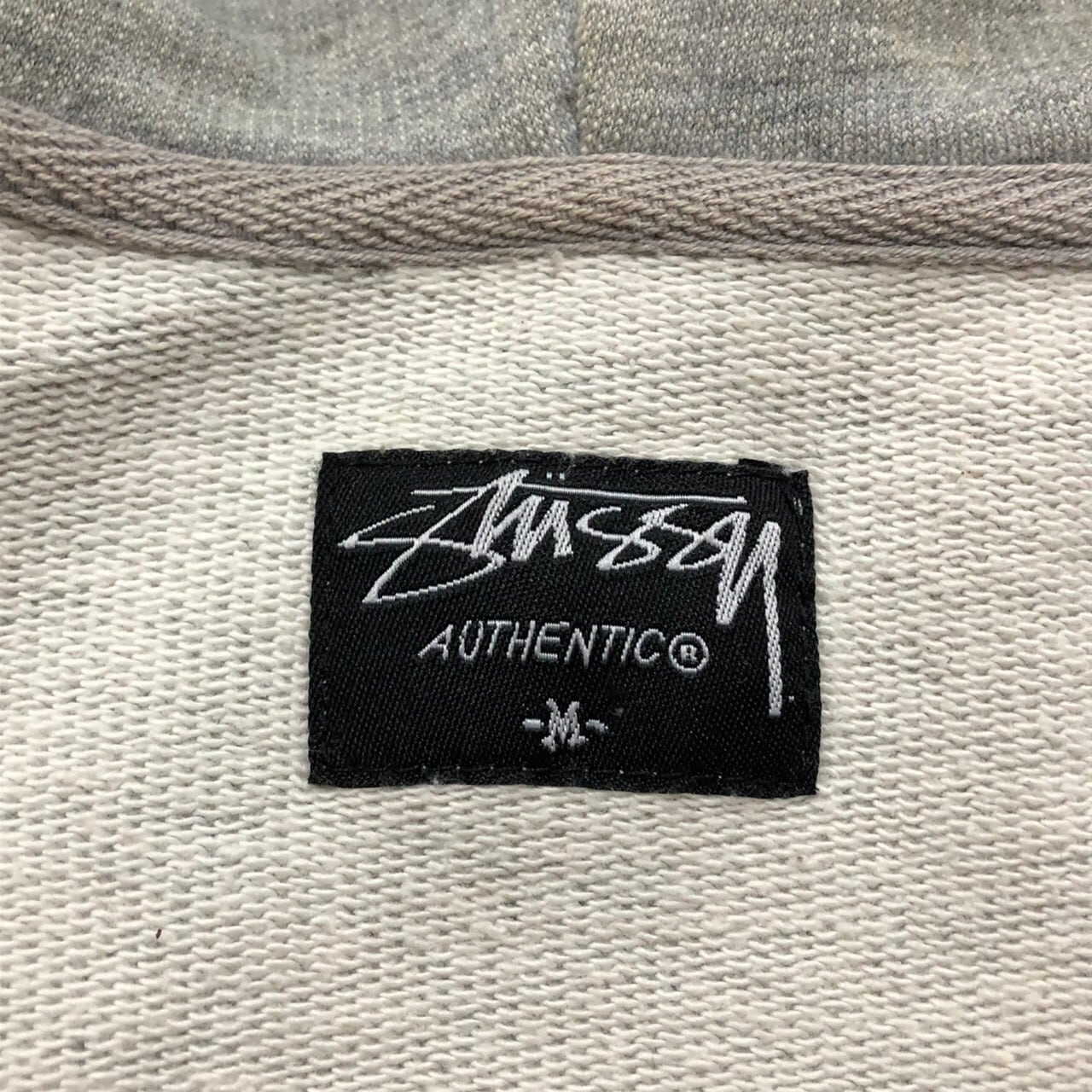 stussy ストックロゴジップアップパーカー グレー