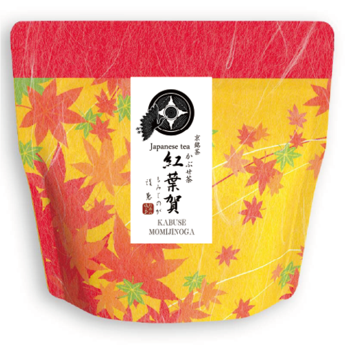 【いろどり】京都かぶせ茶　紅葉賀（もみじのが）リーフ（茶葉）40ｇ