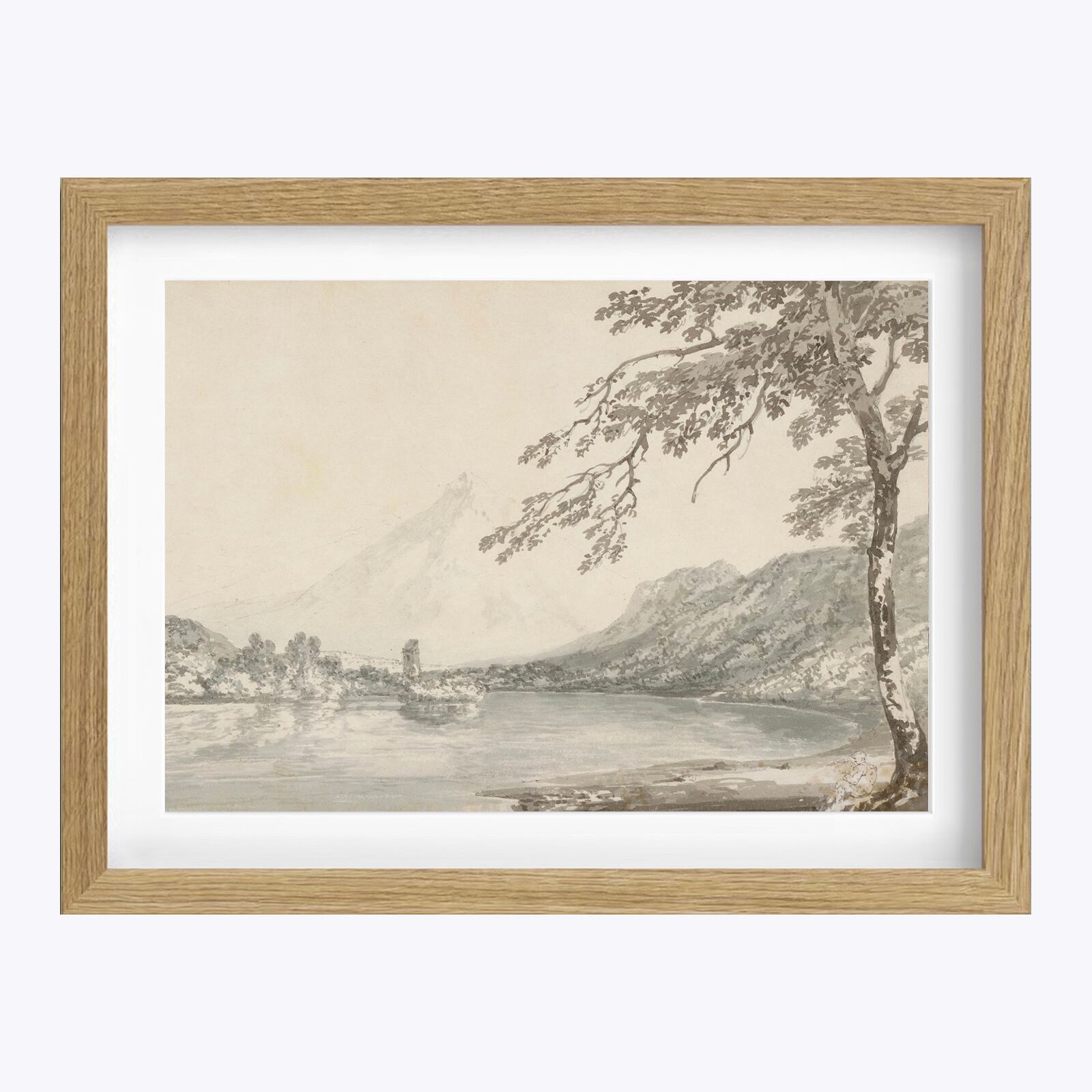 J.M.W.ターナー「On the Aar between Unterseen and Lake of Brienz」