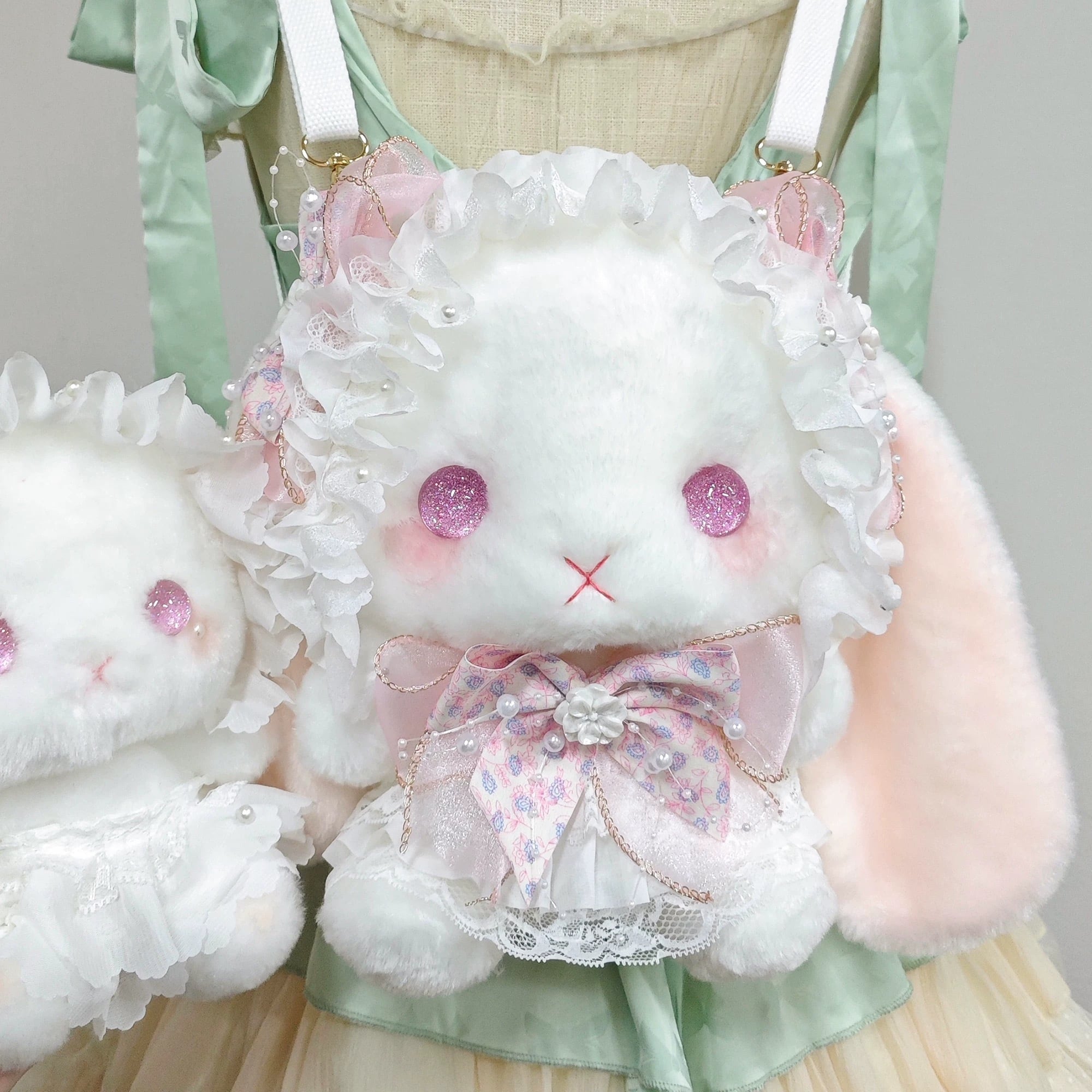 ♡ Pearl flower たれみみうさぎ bigポシェット pink ♡ | Sayakadoll