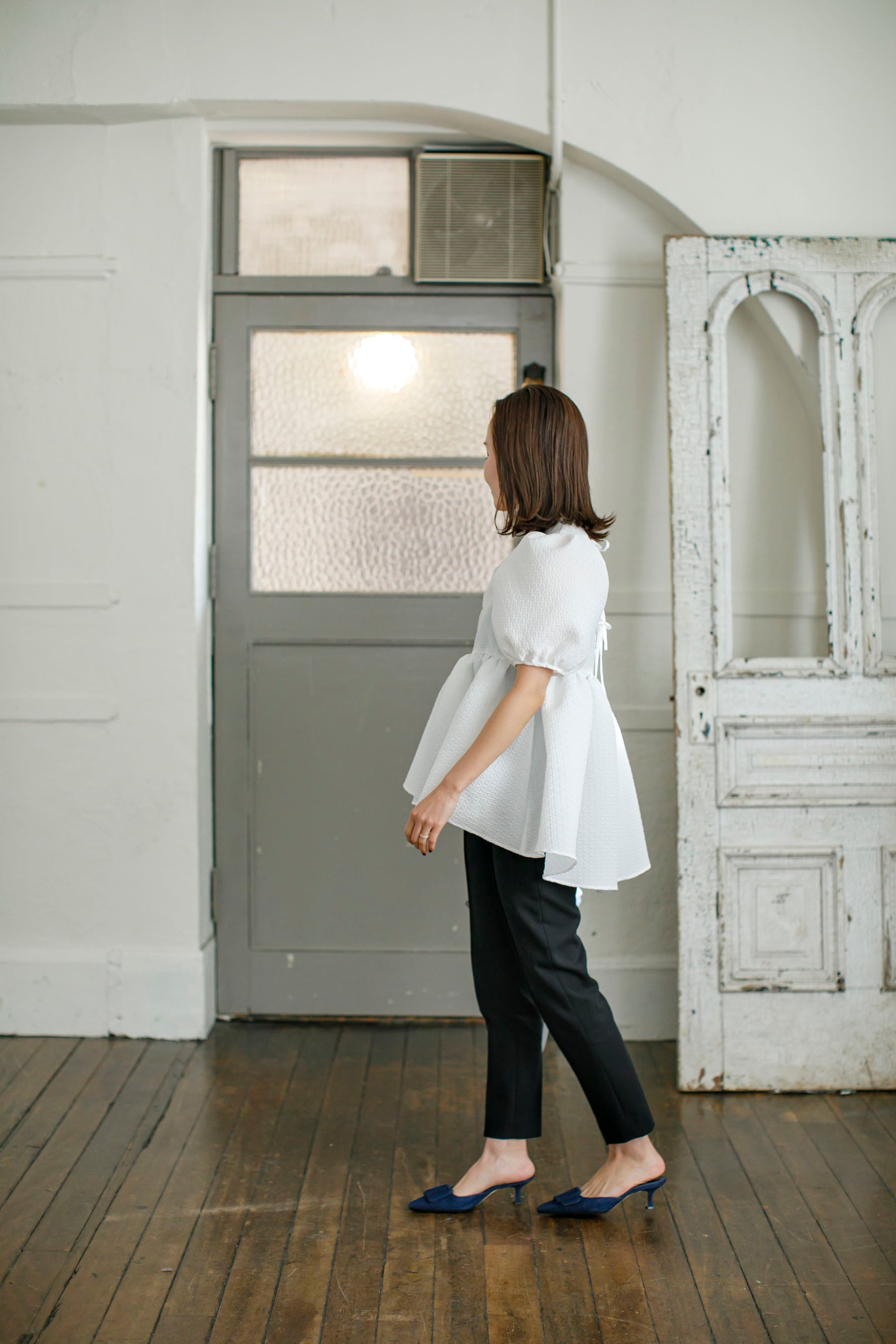 【予約】7/21(Fri)21:00-Jacquard blouse | Bluelea