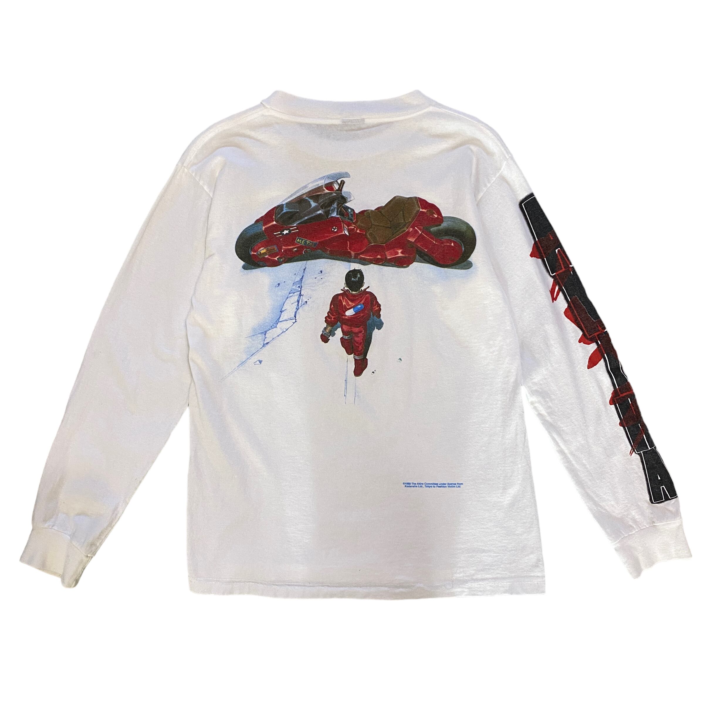 ヴィンテージ AKIRA アキラ 金田 クラウン 長袖Tシャツ いろどら ヴィンテージ AKIRA アキラ 金田 クラウン 長袖Tシャツ いろどら