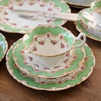 Royal Doulton|ロイヤルドルトン グリーン&ローズガーランド ティーセット カップ&ソーサー エドワーディアン期 英国アンティーク thumbnail 12