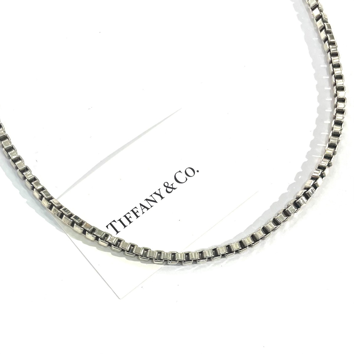 TIFFANY&CO. 】 2526 ティファニー名作ベネチアンチェーン ネックレス 