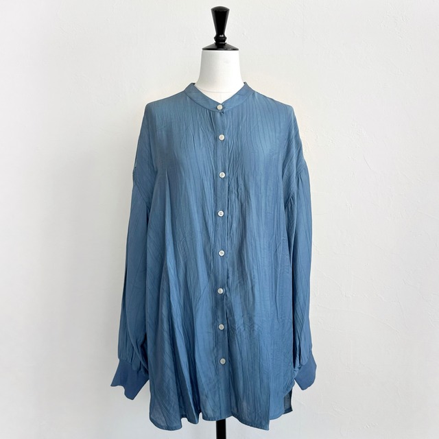 SYSORUS(シソラス) ノーカラーワッシャーシャツ SYB-0001