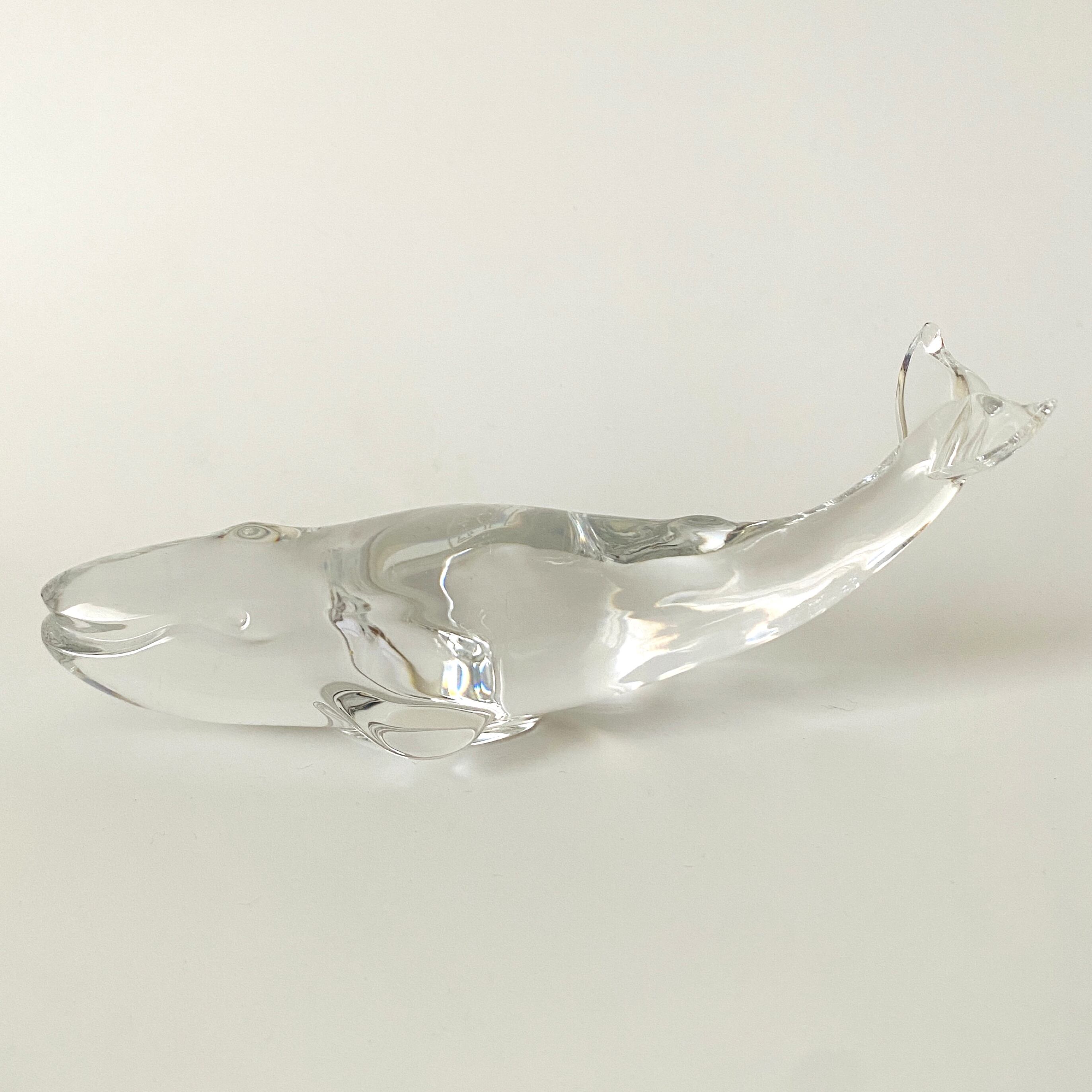 バカラ】動物 クジラ 置物 インテリア☆美品☆幸運 金運 仕事運