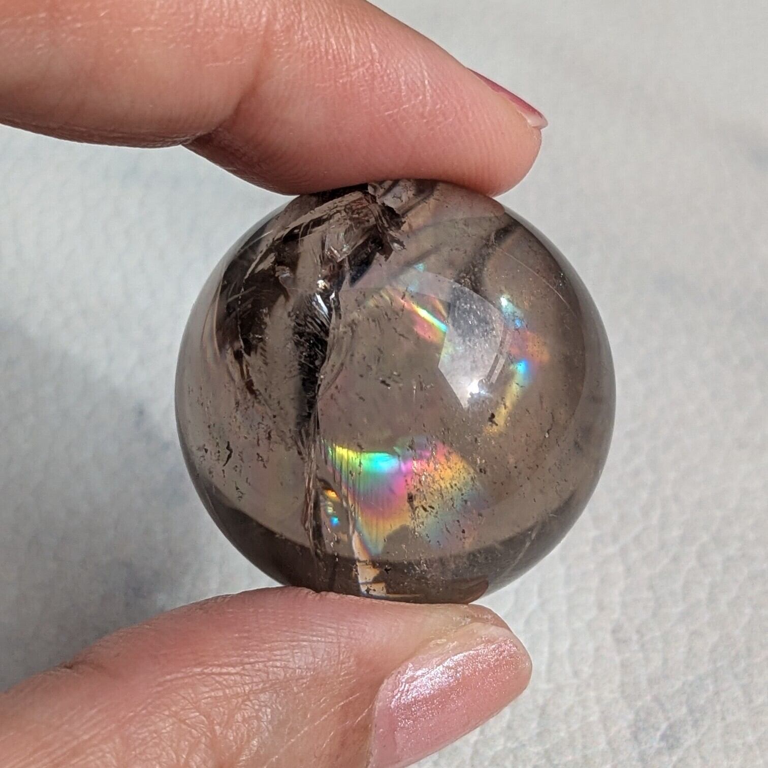 アイリススモーキークォーツ スフィア 約27mm | iris imrama stone アイリススモーキークォーツ スフィア 約27mm | iris imrama stone
