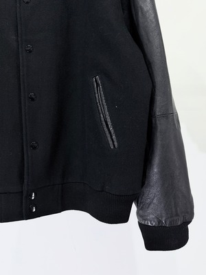 【XL】1990s LA LOVING / Black Wool Stadium Jacket / 20251334