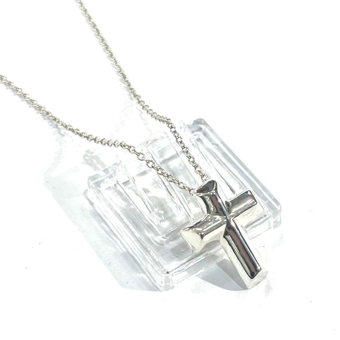 TIFFANY&CO.】2633 テンダネスハート クロスネックレス SV925 41cm