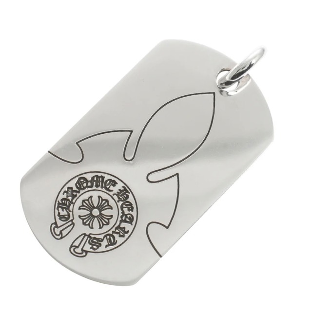 CHROME HEARTS クロムハーツ ラージフレアニー ドッグタグ ネックレストップ ペンダント