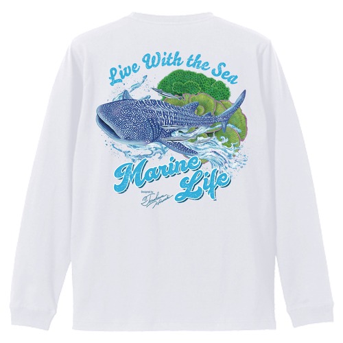 【長袖Tシャツ（ロンT） United Athle 5.6oz】ジンベエザメ