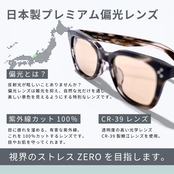 TURF PROJECT　跳ね上げ　日本製偏光レンズ搭載サングラス［TPGC-660］GOLF&CITY　二刀流デザイン　UV100％カット/UV400　ケース付き　形：こだわりのブロースタイル