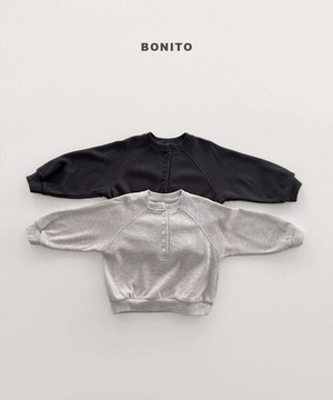【予約】bonito  Henley neck sweatshirt