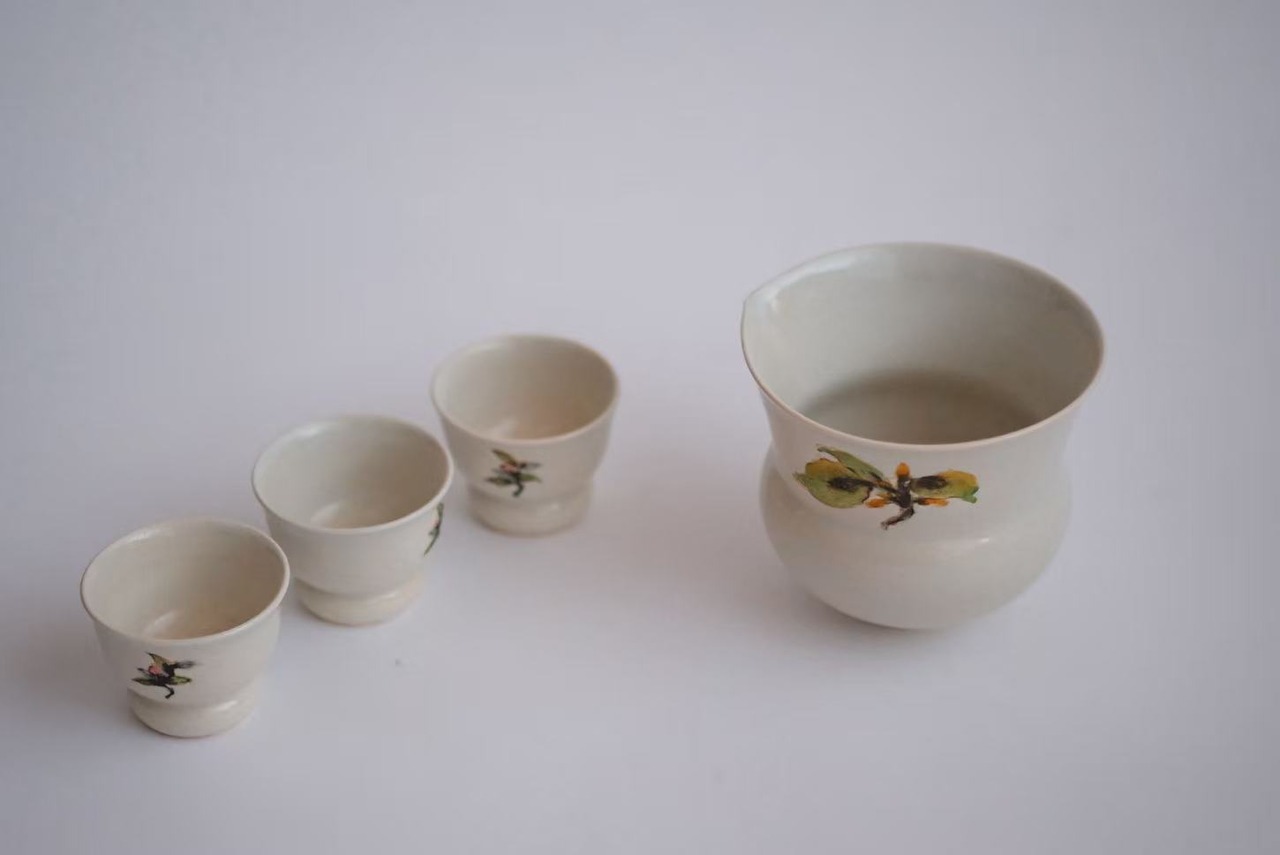 松本郁美 Ikumi Matsumoto - 白磁茶海 tea serving pot