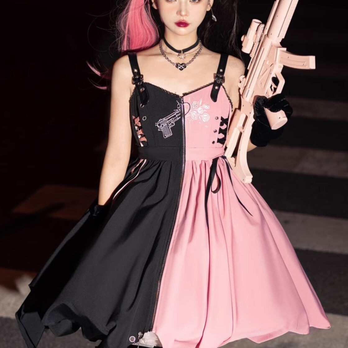 新品　正規品　悪魔NOジップスカート　ガルルザリッパー　地雷系　サブカル　量産型 Grrr the Lipper【ガルルザリッパー】悪魔NOジップスカート/全3色