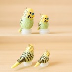 和紙小物/アクセサリー『インコ（セキセイインコ）◆グリーン系◆』