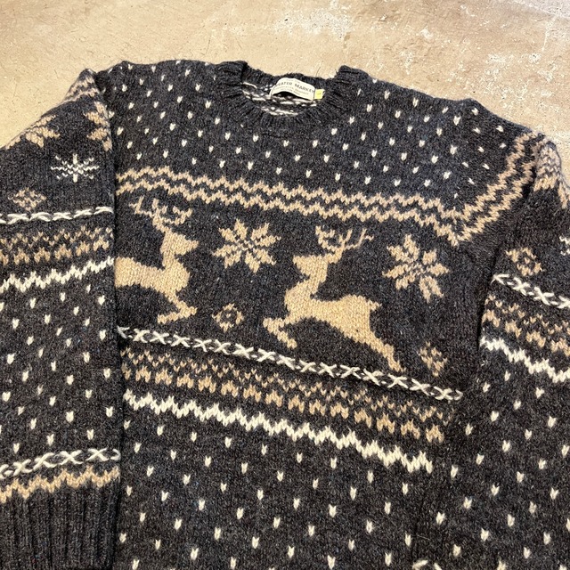SWEATER MARKET NORDIC WOOL SWEATER GRAY L