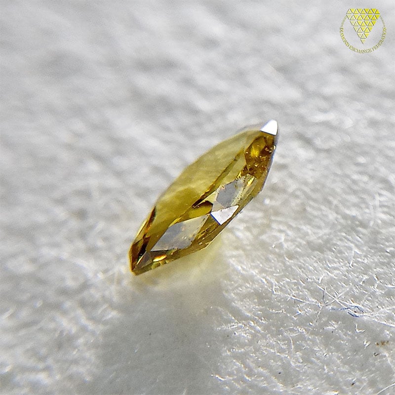 0.084 ct Fancy Deep Brownish Yellow SI1 CGL 天然 イエロー