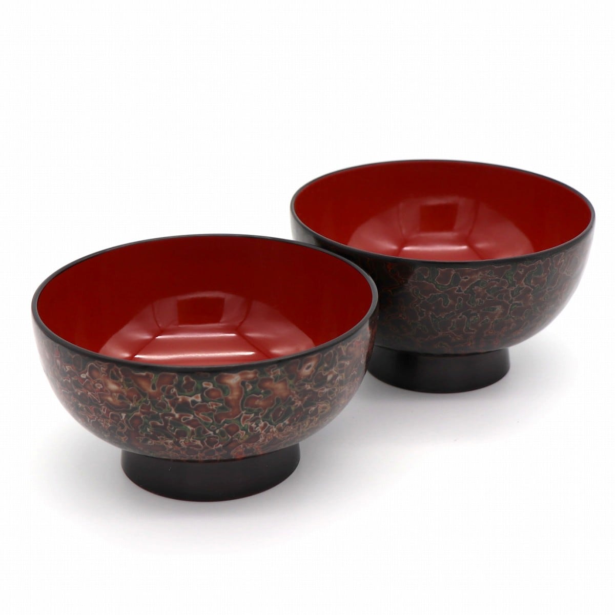 津軽塗 お椀 2個セット 津軽塗 七々子塗 夫婦 汁椀セット | 商品