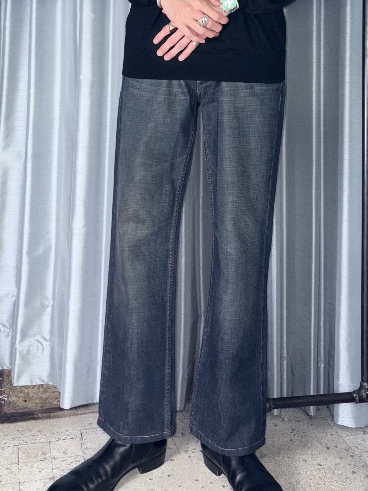 PRADA boots-cut denim pants