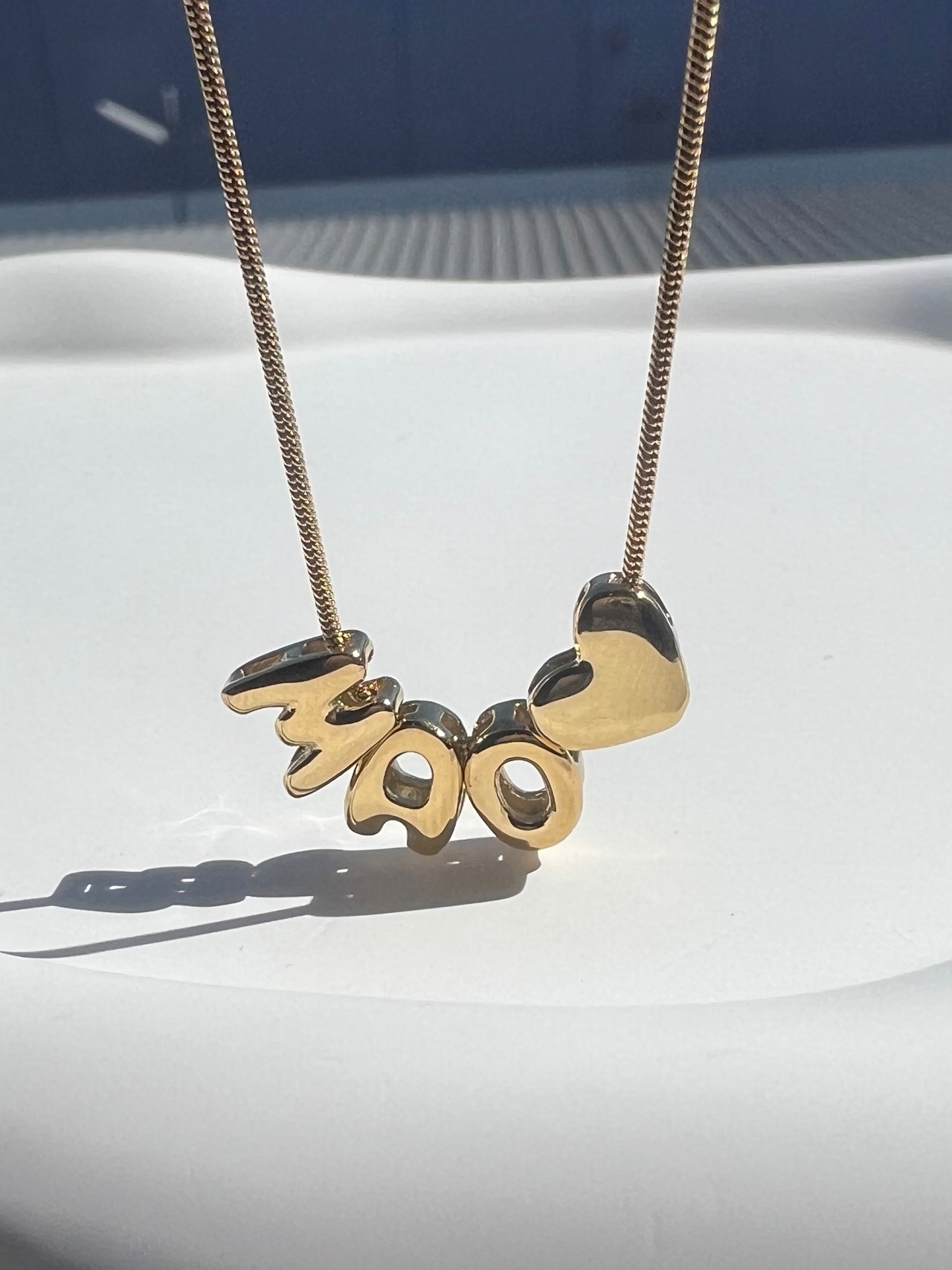 【受注】bubble initial necklace