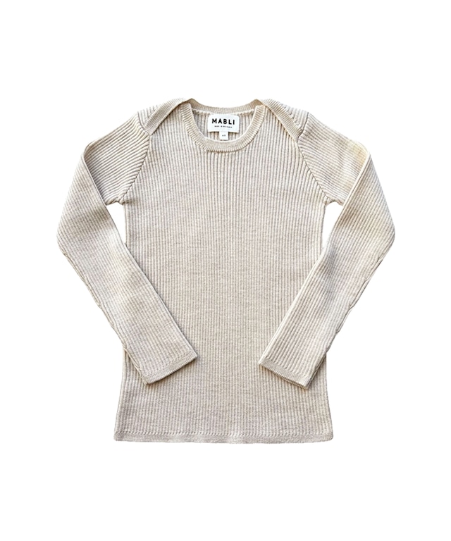 8Y - SYLFAEN SKINNY RIB - ALMOND / MABLI