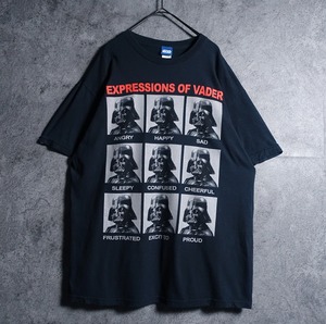 ”STAR WARS” Black Darth Vader Print T-shirt