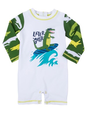 SALE　Hatley ワニ　Babyラッシュガード（SPF50）　AlligatorsBabyRashGuard