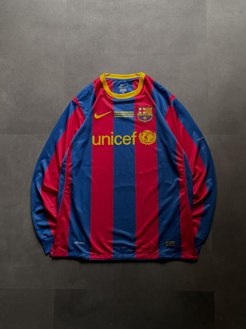 FC Barcelona UEFA Champions League Final London 2011 長袖ユニフォーム 2XL