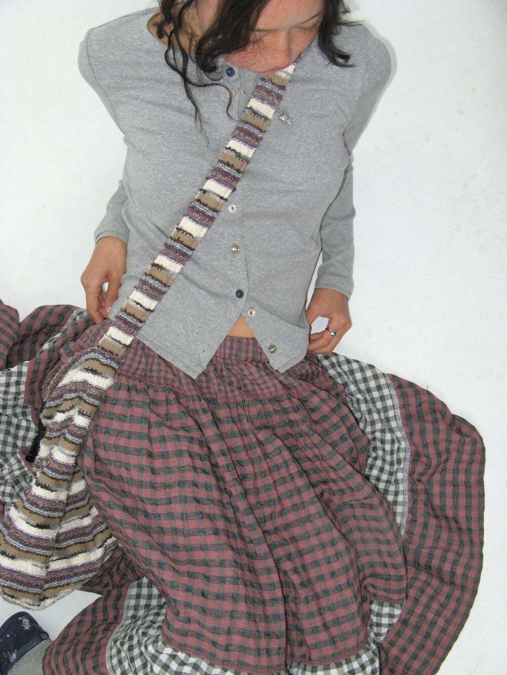 COYSEIO] MORI CHECK SKIRT PINK 正規品 韓国ブランド 韓国通販 韓国