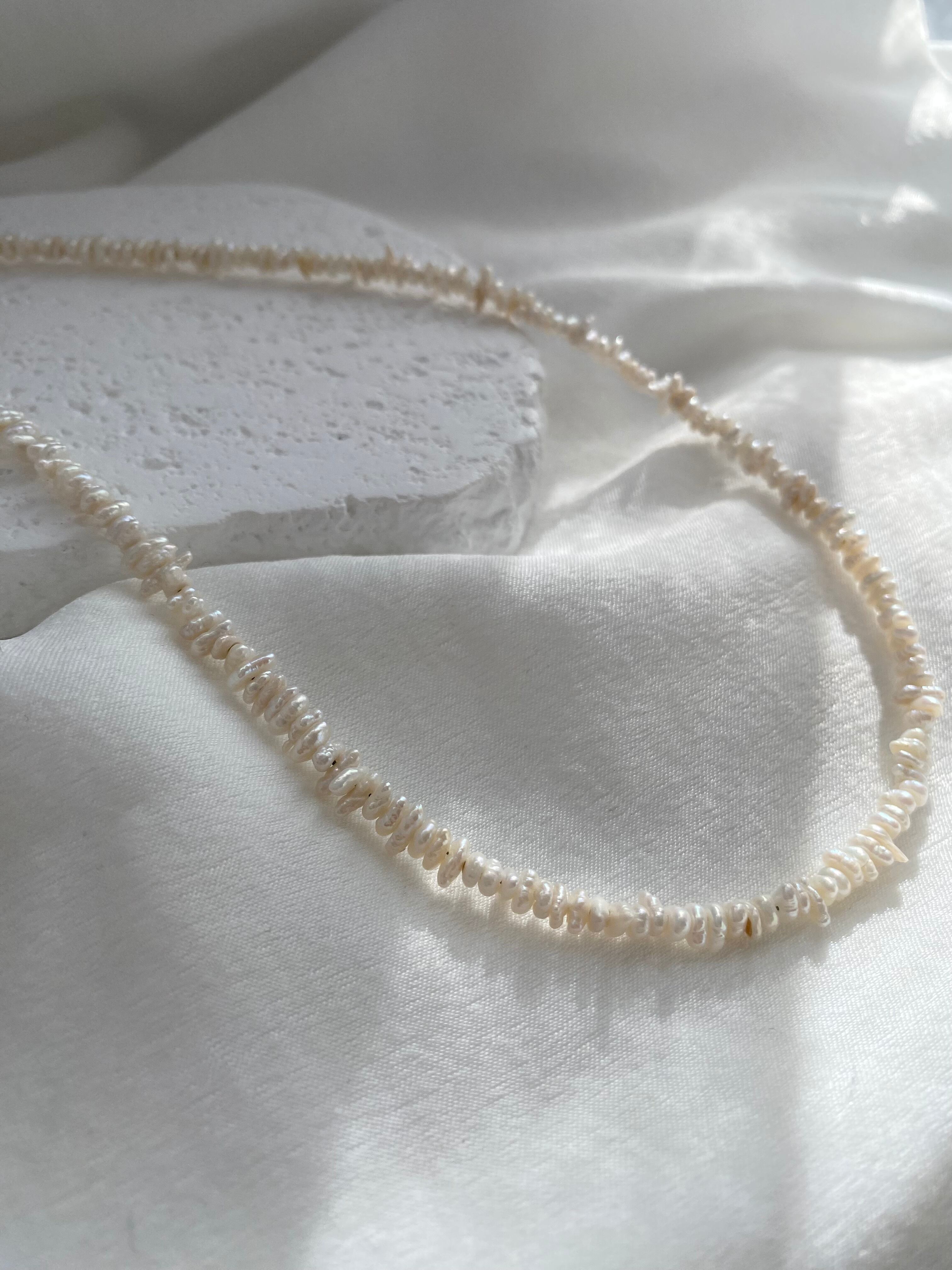 〜サンゴのような淡水パールネックレス〜