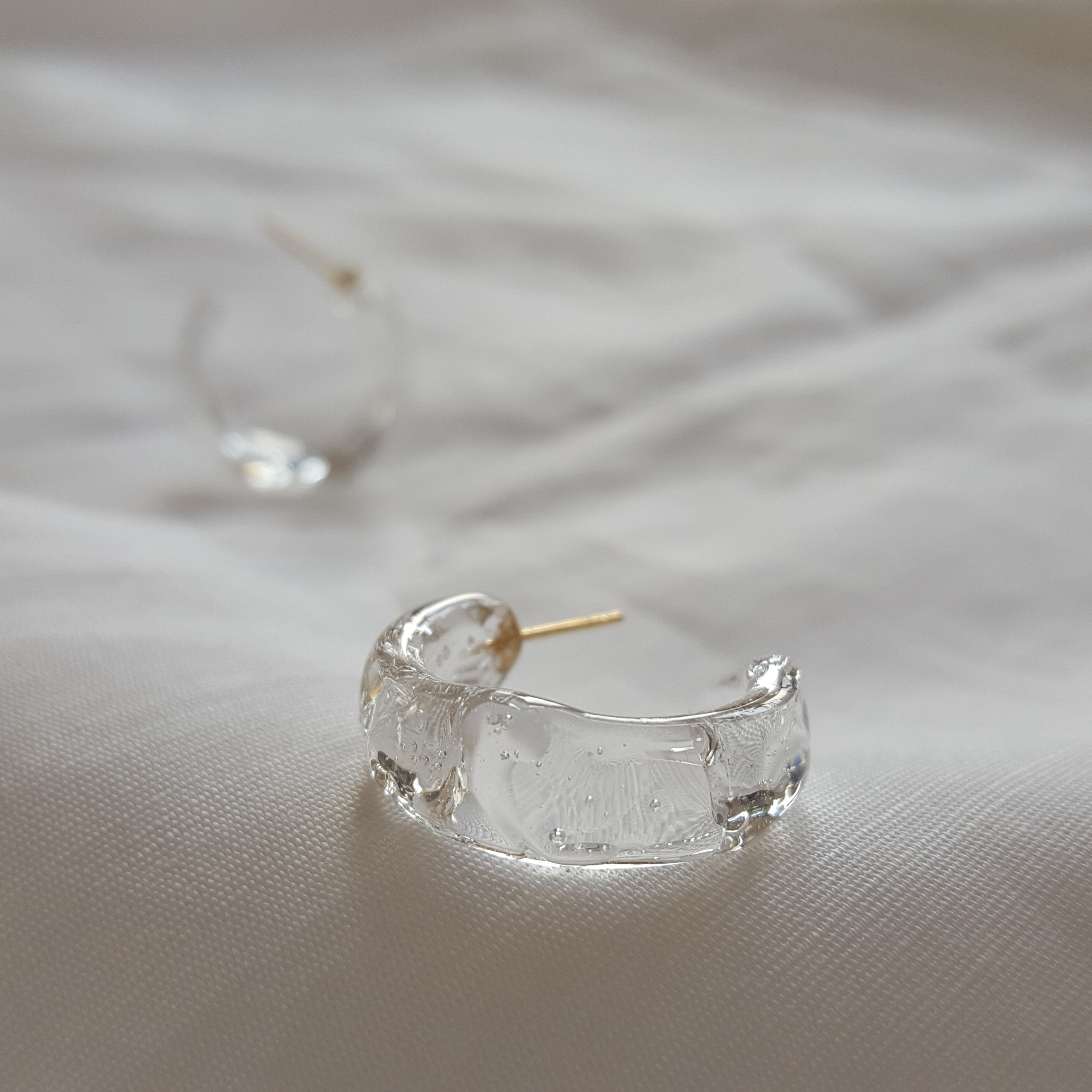 14kgf｜流れる水の一瞬 ピアス/イヤリング | 雪しろ屋